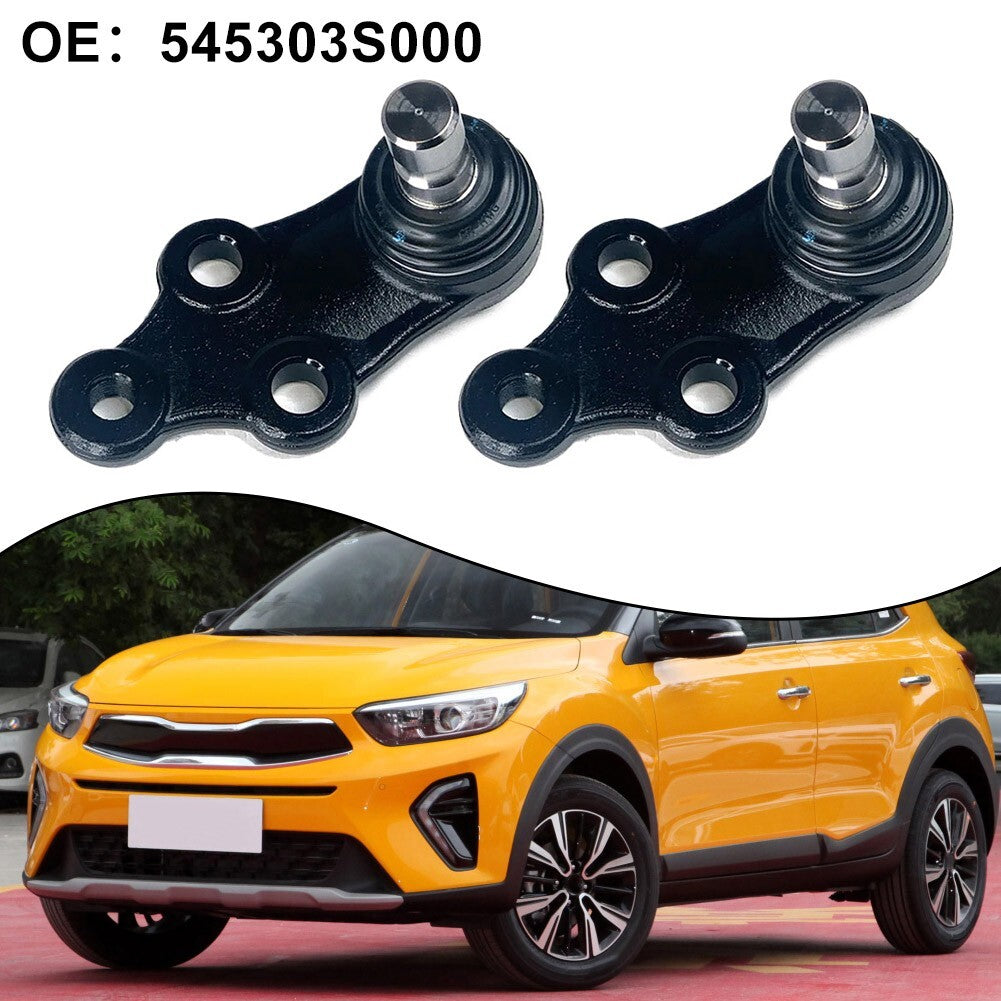 2pcs Ball Joint Front Lower for Hyundai Santa Fe 2011-2018 545302P100 Black