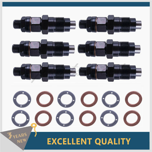 6 PCS Diesel Fuel Injector Set Fit for Nissan Patrol GU Y61 TD42 TD42T