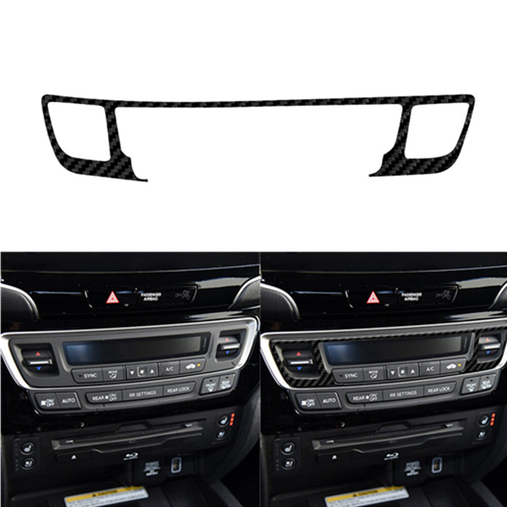 Carbon Fiber A/C Climate Frame Cover Trim for Honda Ridgeline 2017-2020