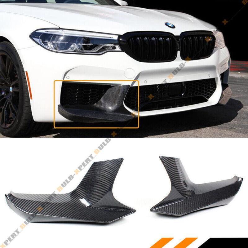 True carbon fiber performance front bumper splitter for BMW F90 M5