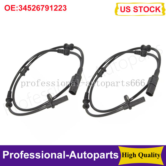 2PCS ABS Wheel Speed Sensor 34526791223 For BMWF23 F30 F31 F32 F33 220i