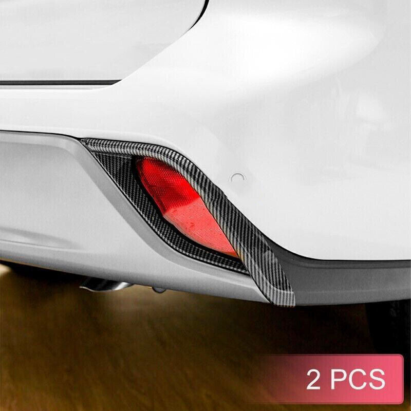 for Toyota Highlander 20-2024 Carbon fiber Rear Bumper Fog Light Lamp Cover Trim