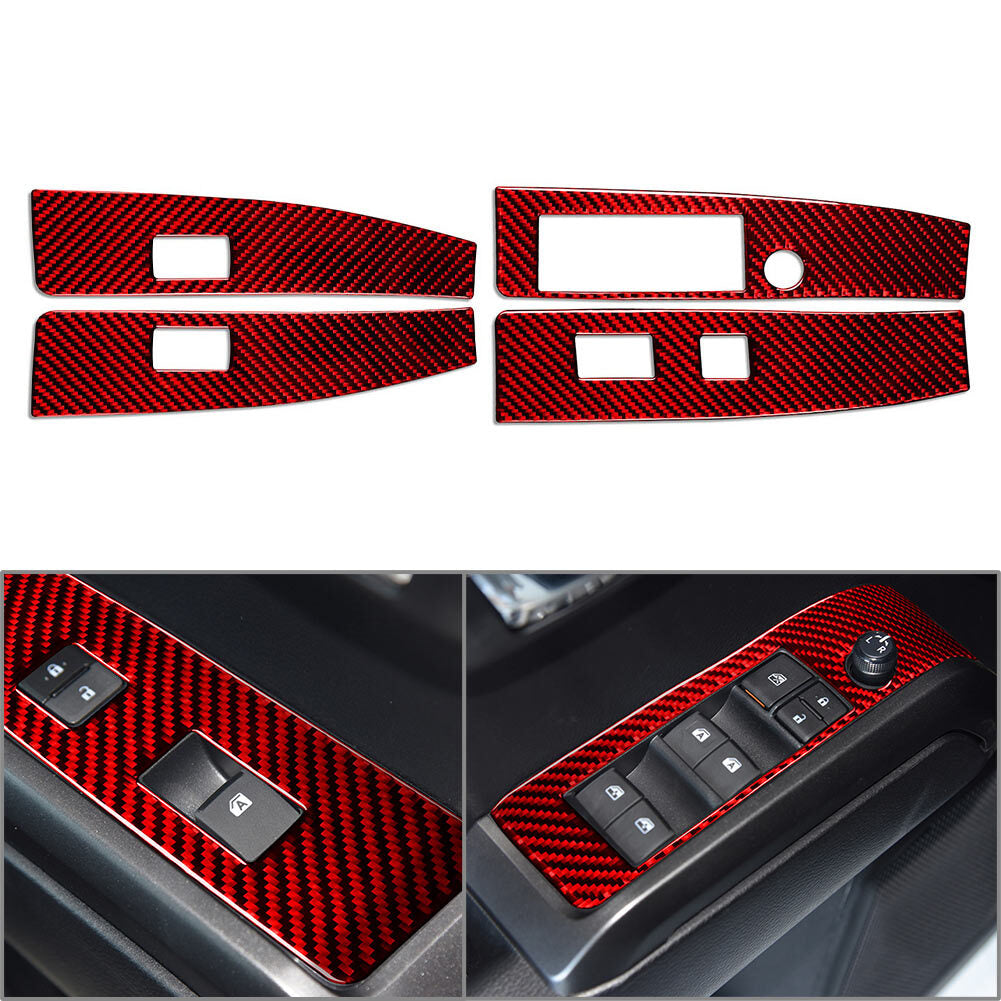 LHD Interior Door Window Lift Switch Control Panel Cover Trim Fit for Toyota Tacoma