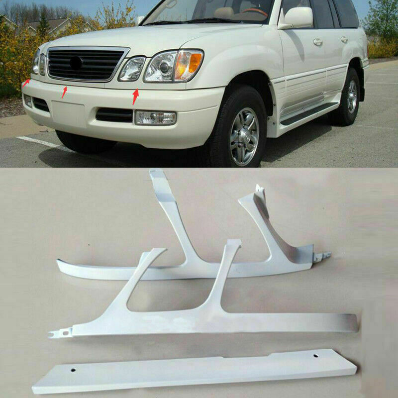 For 1998-2002 for Lexus LX470 New Front Bumper Headlight Trim Under Net Primer Cover