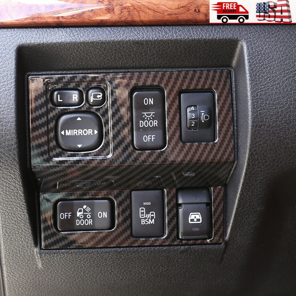 Carbon fiber central control navigation panel trim for Land Rover Discovery Sport 15+