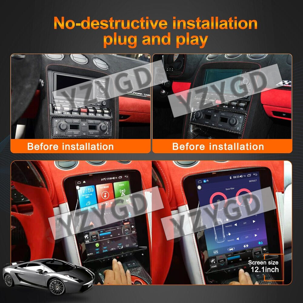 for Lamborghini Gallardo 2004-2015 Car Radio Stereo Carplay Receiver GPS Screen