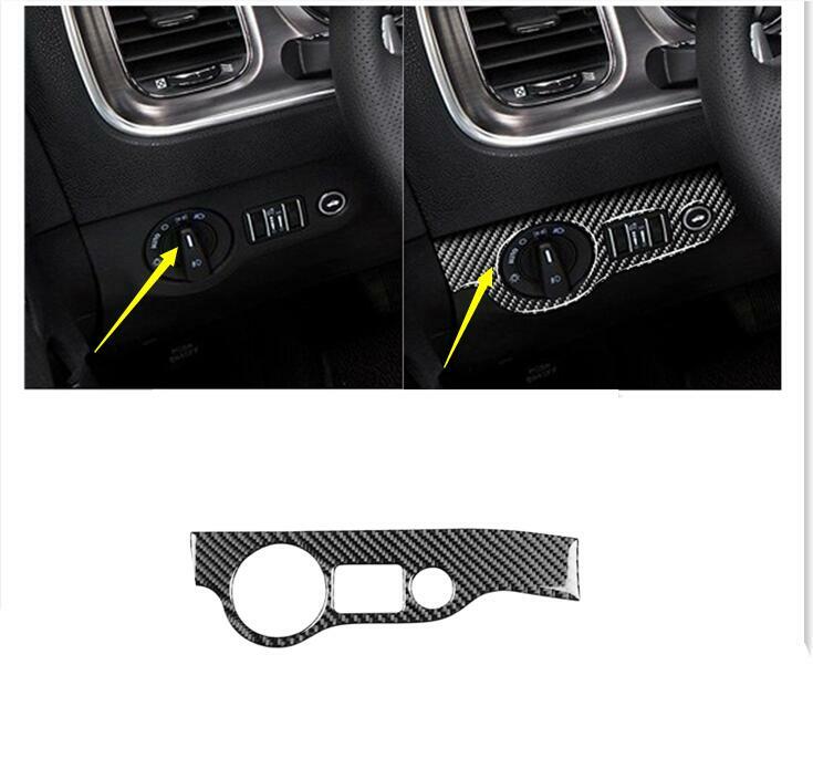15Pcs Carbon Fiber Interior Full Set Cover Trim for Dodge Charger 2011-2014