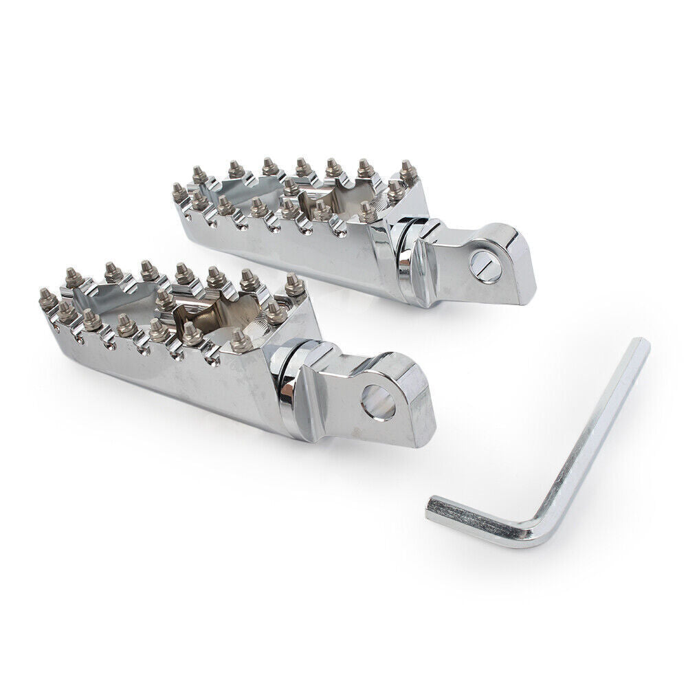 Chrome Rear Foot Pegs Footrest for XG500 XG750 Sportster XL883 XL1200R Dyna MH