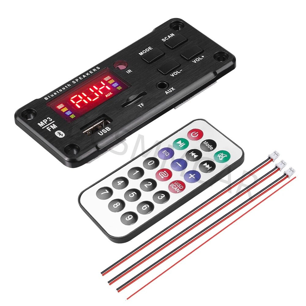 FM Radio Car Bluetooth 5.0 Speaker Module MP3 Decoder Board Music USB/TF/FM/AUX