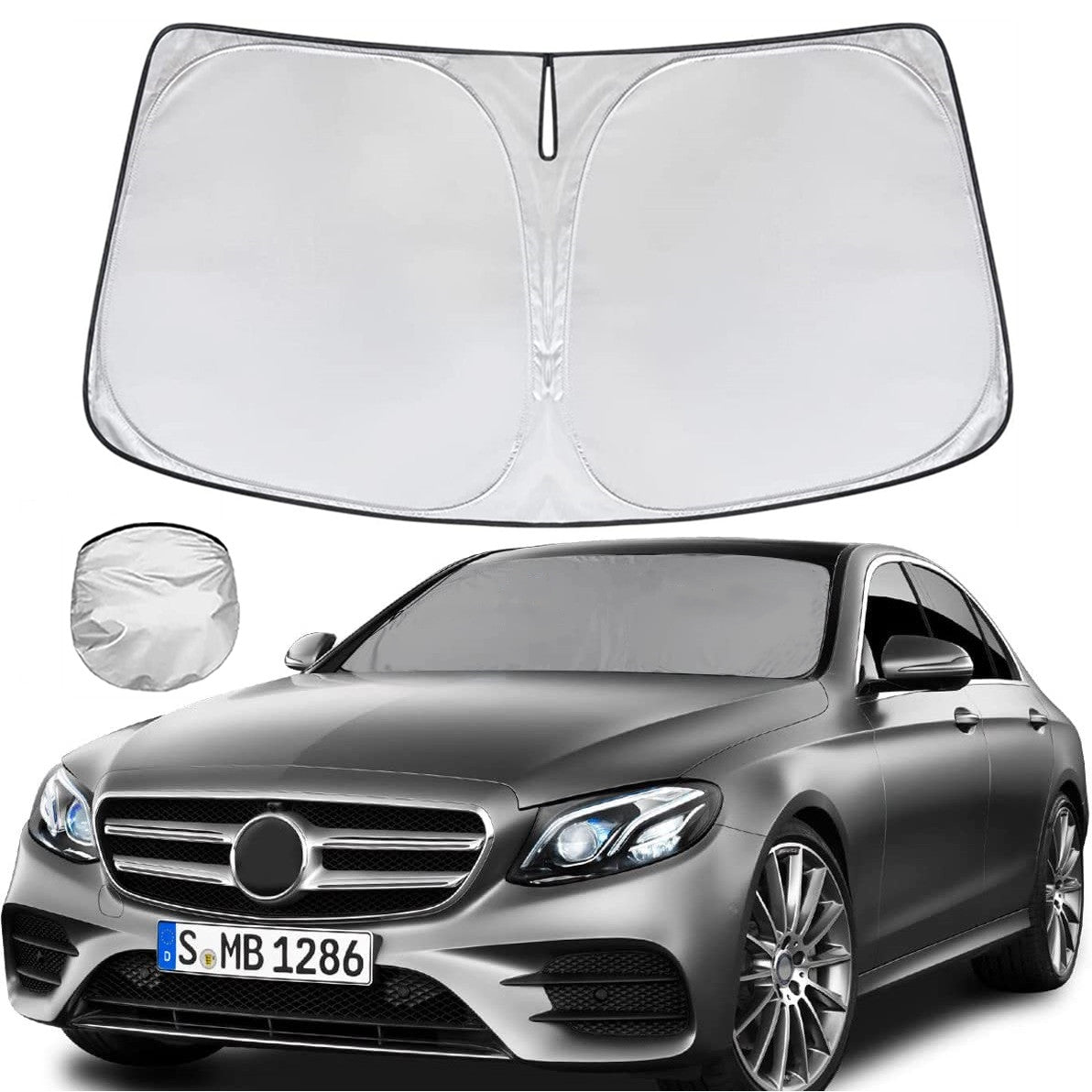 for Mercedes-Benz E200 E250 E300 E400 E450 Windshield Sun Shade Reflective Cover