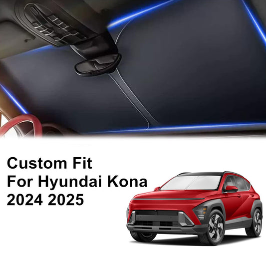 For 2024 2025 for Hyundai Kona Front Windshield Sun Shade Anti UV Cover Accessories