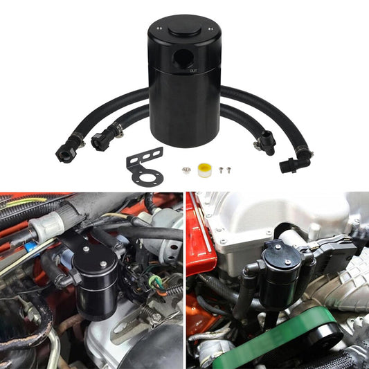 Air Oil Separator Oil Catch Can 2019-2022 for Chevy Silverado 1500/ for GMC for Sierra Black