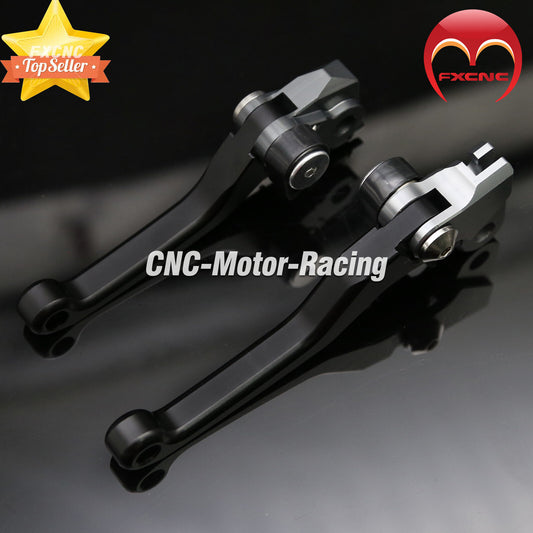 CNC cross-country bicycle clutch and brake levers suitable for Kawasaki KDX220 models (2002, 2003, 2004, 2005, 2007).