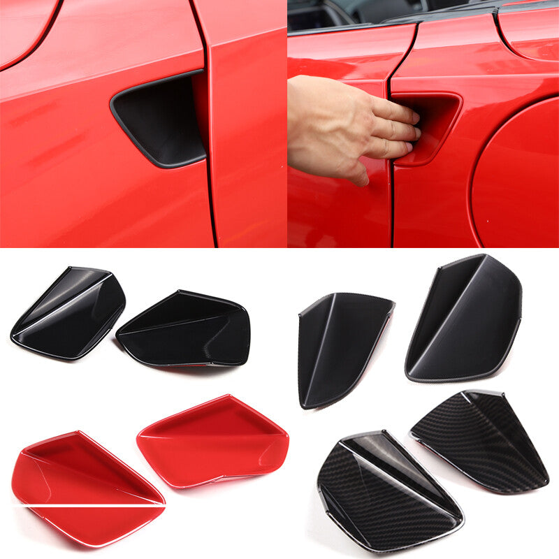 Exterior door handle bowl-shaped molded cover decoration suitable for 2014-2019 for Corvette C7