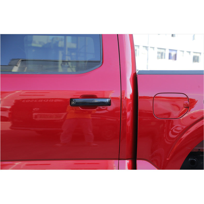 for Ford F-150 F150 2021-2023 Gloss Black Side Door Handle Molding Cover Trim 4x