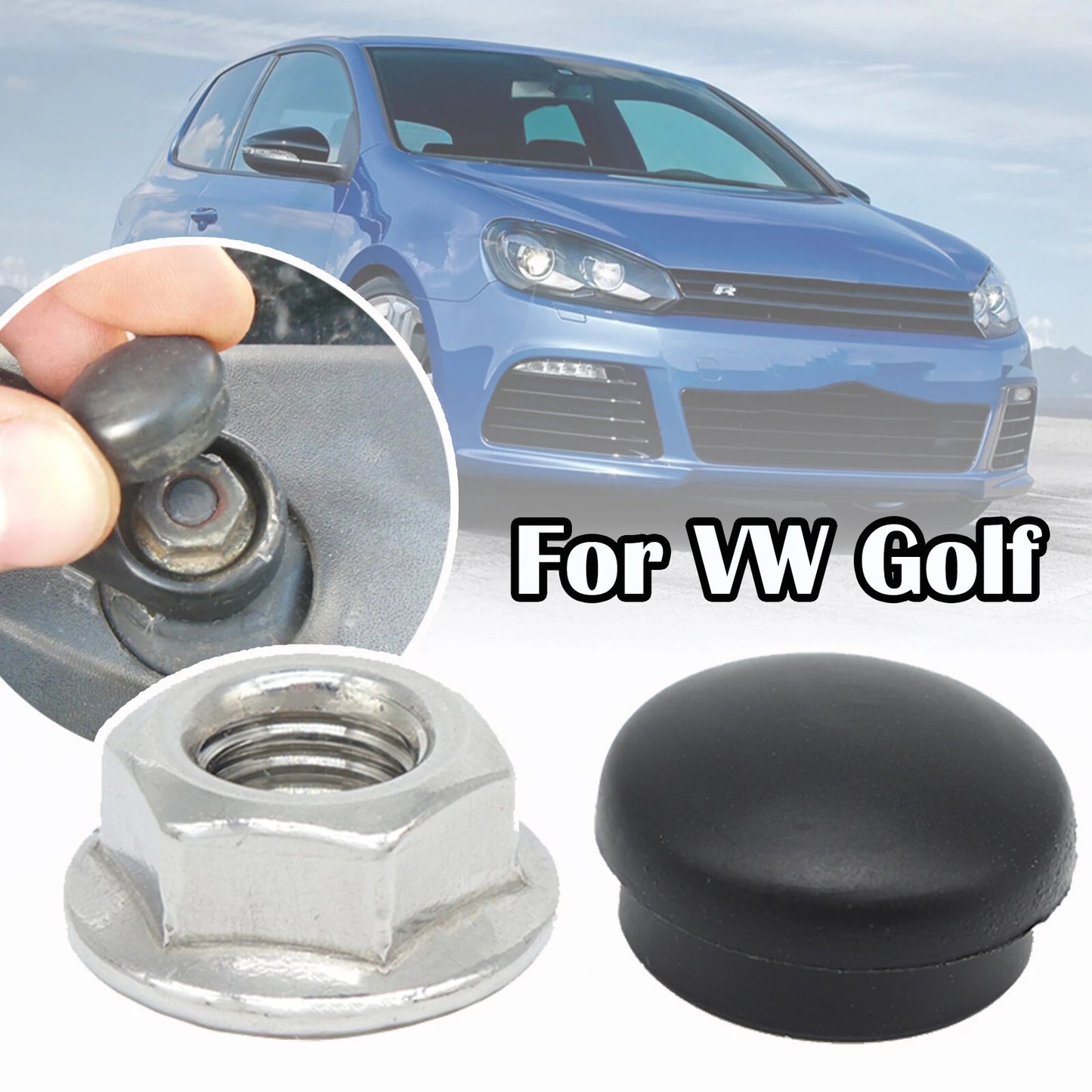 4PC for VW for Golf 4 5 6 7 UP Front Wiper Arm Nut Cap Bolt Rocker Cover 1992-2016