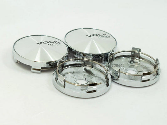 4x60 mm Volk Rays badge wheel center cap hubcap rim cap badge silver chrome-plated