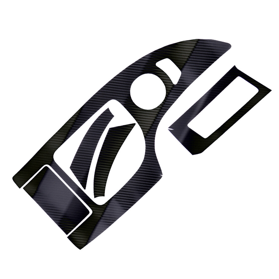 5D Interior Center Console Sticker Decal Set Fit for BMW 5 Series E60 2003-2007