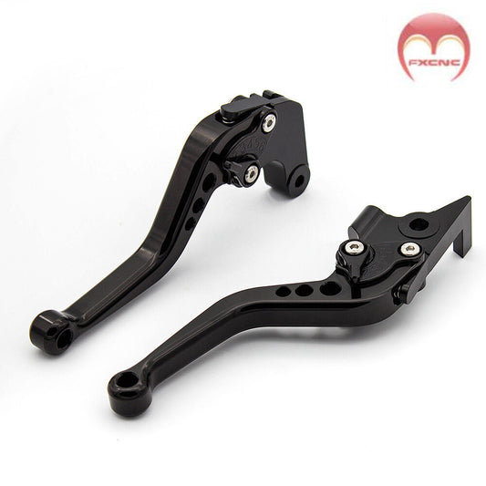 Short clutch and brake lever for Benelli 302s, 502c, TRK502x, and TRK502x motorcycles.