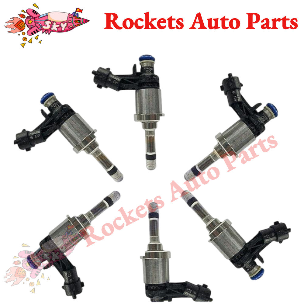 6 x Fuel Injectors For GM for Chevrolet Camaro Traverse for GMC Acadia CTS 3.6L 12638530