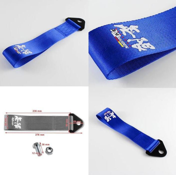 Mugen blue tow hook for Honda for Acura front cover and rear bumper