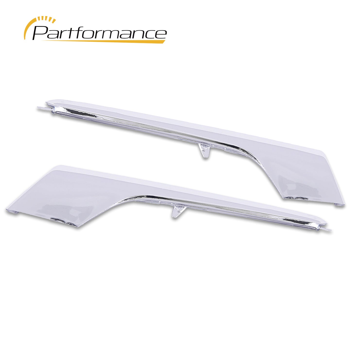 Front upper fog light trim applicable to 2016-21 for Tesla Model X chrome strip left and right