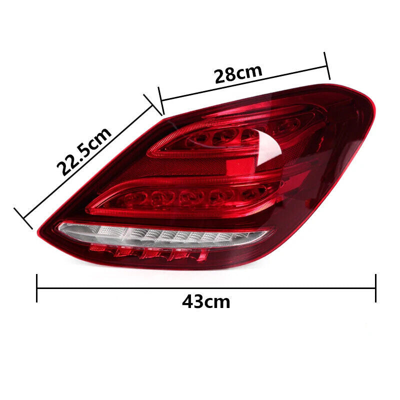 Right Tail Light Lamp Rear Brack Lamp for Mercedes-Benz C-class W205 2014-2018
