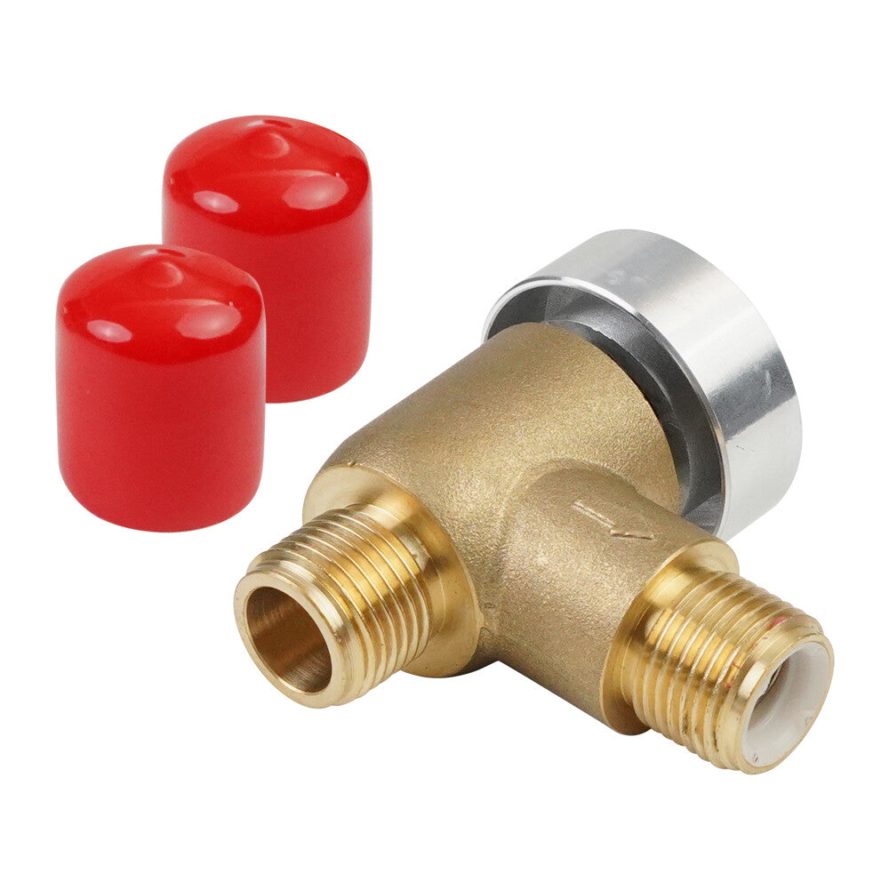 Brass RV Tank Vacuum Breaker Check Valve Kit Camper Trailer Flusher Check Valve