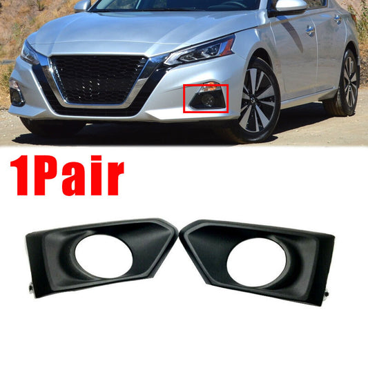 1 Pair Fog Lamp Turn Signal Covers Trim Bezel For 2019-2020 for Nissan Altima