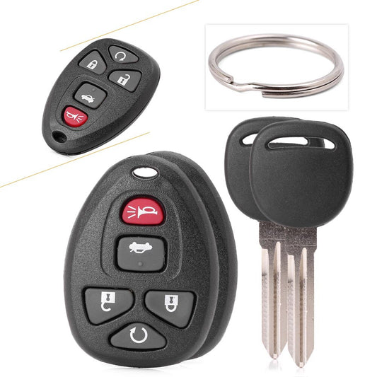 2X Remote Control Key Fob + key for Buick LaCrosse 2005-2012 KOBGT04A 15252034