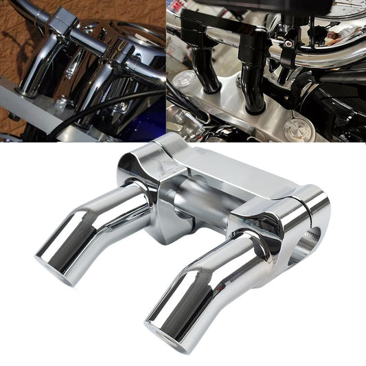 for Harley Sportster XL Softail Dyna 1 Bar 3.5 Handlebar Riser Top Clamp Kit