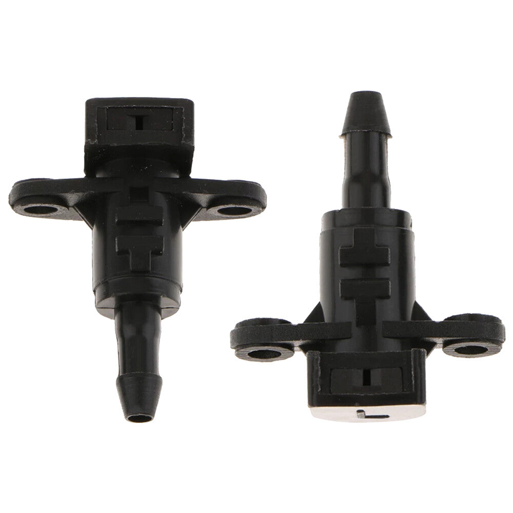 2 Front Washer Spray Nozzles for 11-14 for Hyundai for Elantra Avante Left Right Black