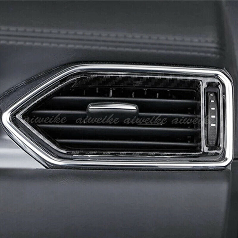 for Mazda CX-5 2017-2024 Carbon Fiber ABS Side Air Vent Outlet Cover Trim Frames