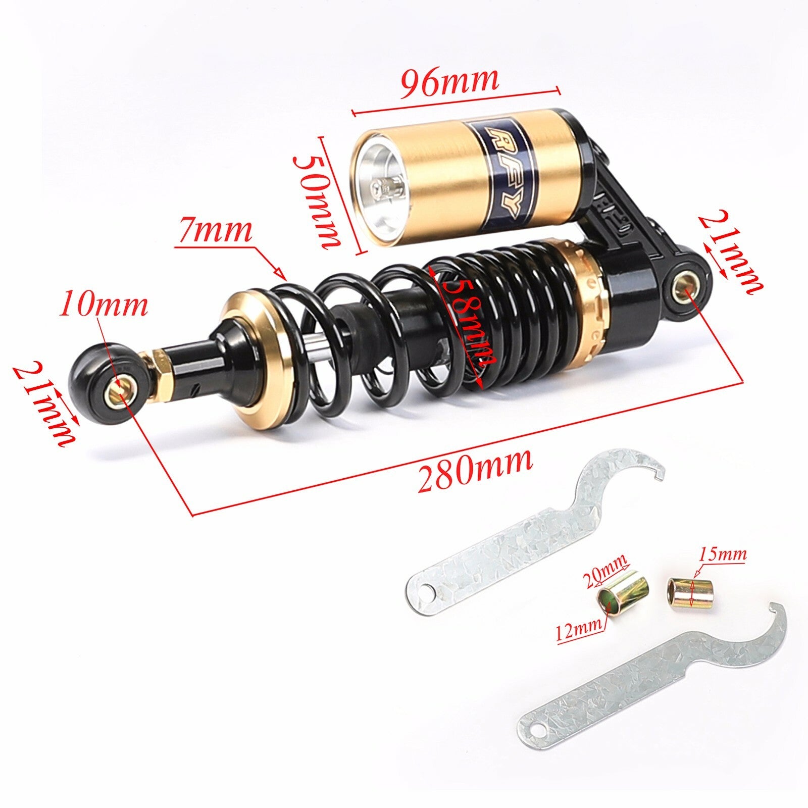 11 280mm Rear Air Shock Absorbers For ATV Pit Dirt Bike for Honda for Kawasaki for Yamaha