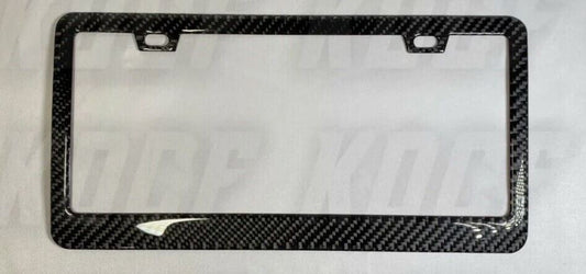 Car license plate frame cover cap rear boot 100% carbon fiber suitable for modern vehicles.