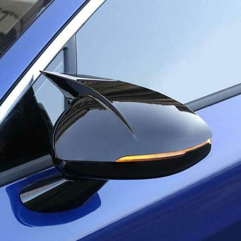 for Kia K5 21-2024 Gloss Black OX Horn Rear View Side Door Mirror Cap Cover Trim