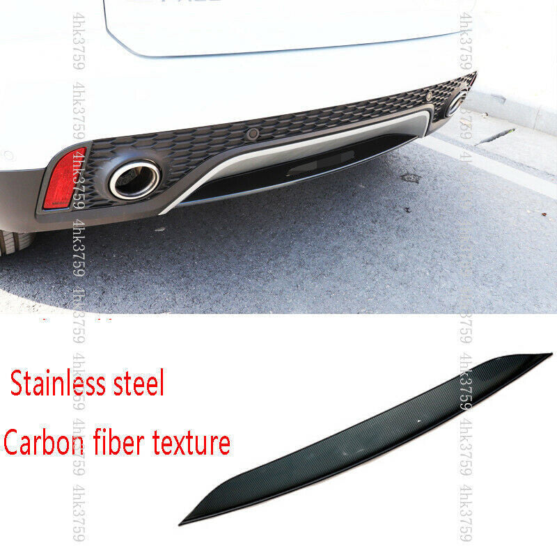 Carbon fiber Rear Bumper Lip protector Cover Trim for Jaguar E-PACE 2018-2021