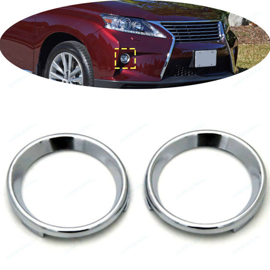 LR Front Bumper Fog Light Bezel Cover Ring Fit for Lexus RX350 RX450h 2013-2015