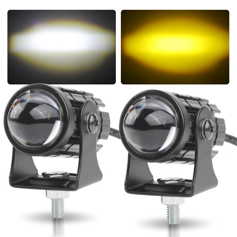 Pair LED Work Light Bar Fog Driving Spot Pods Lamp Off Road SUV ATV Yellow White