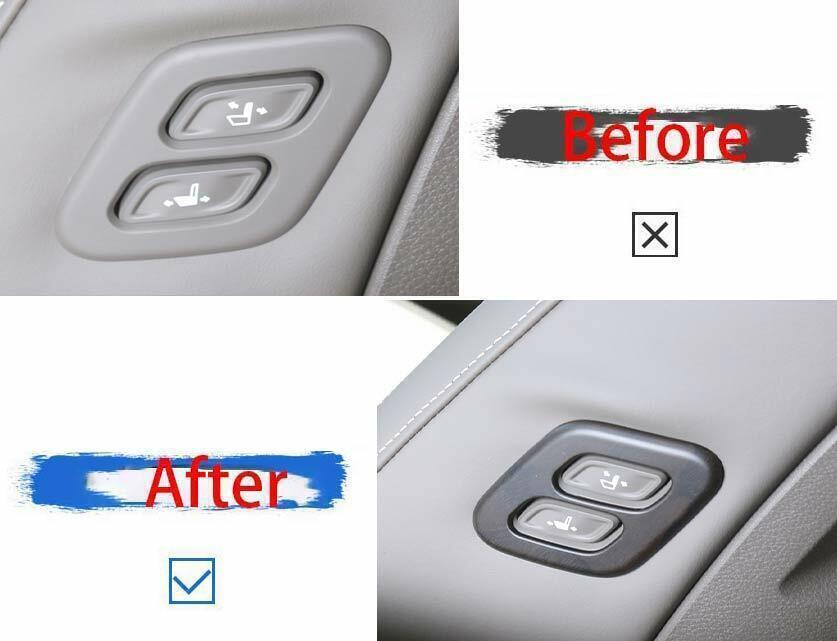 for Seat Adjustment Button Cover Trim 1X for Kia Carnival 2022-2023 Matte Wood Grain