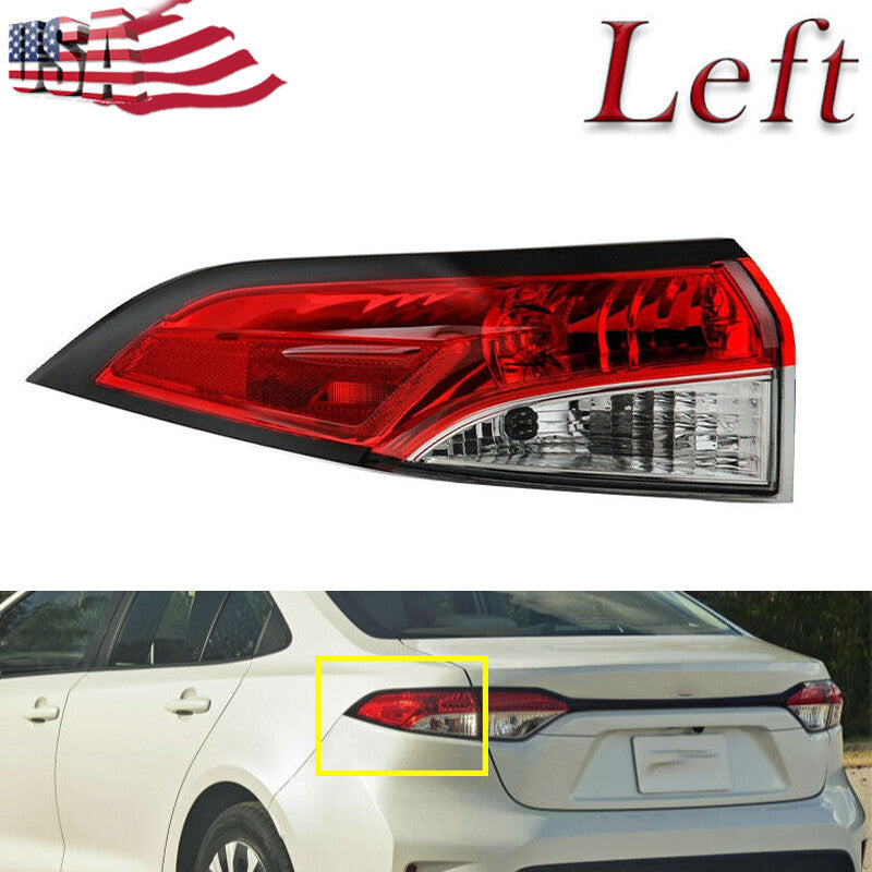 Left rear outer taillight brake light driver side applicable to for Toyota for Corolla 2020 - 2021