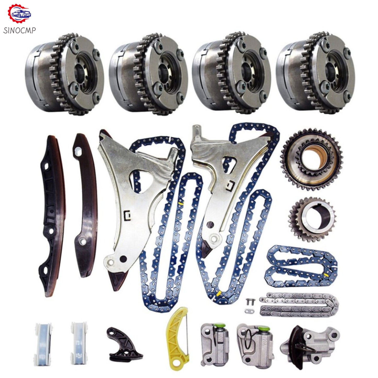 Timing Chain Kit  Camshaft Adjusters for M278 for Benz W212 CLS500 S500 E550 GL550