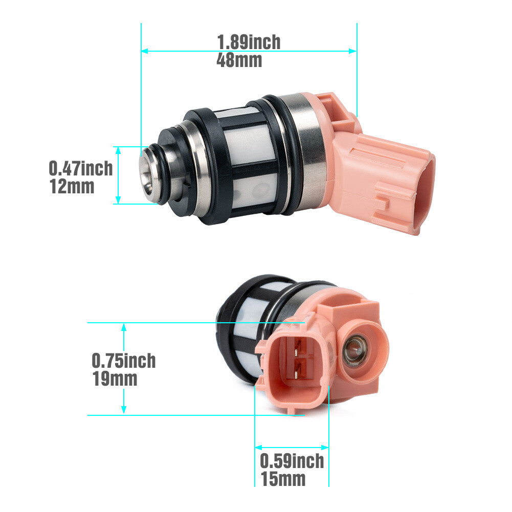 6-piece fuel flow injector 16600-1800 for Nissan 1999-2000-2004 Frontier Xterra 3.3L
