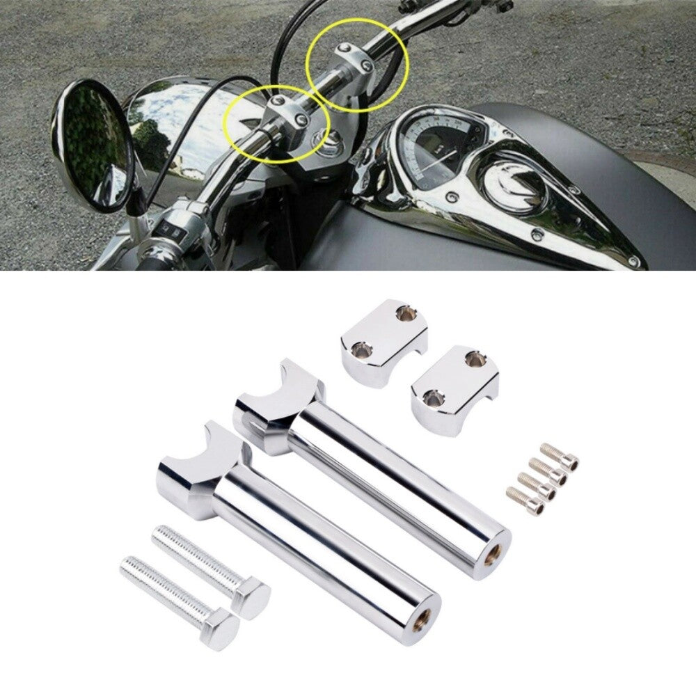 Motorcycle 1 Handlebar Risers Clamps Handle Bar Mount Fit for Harley Universal