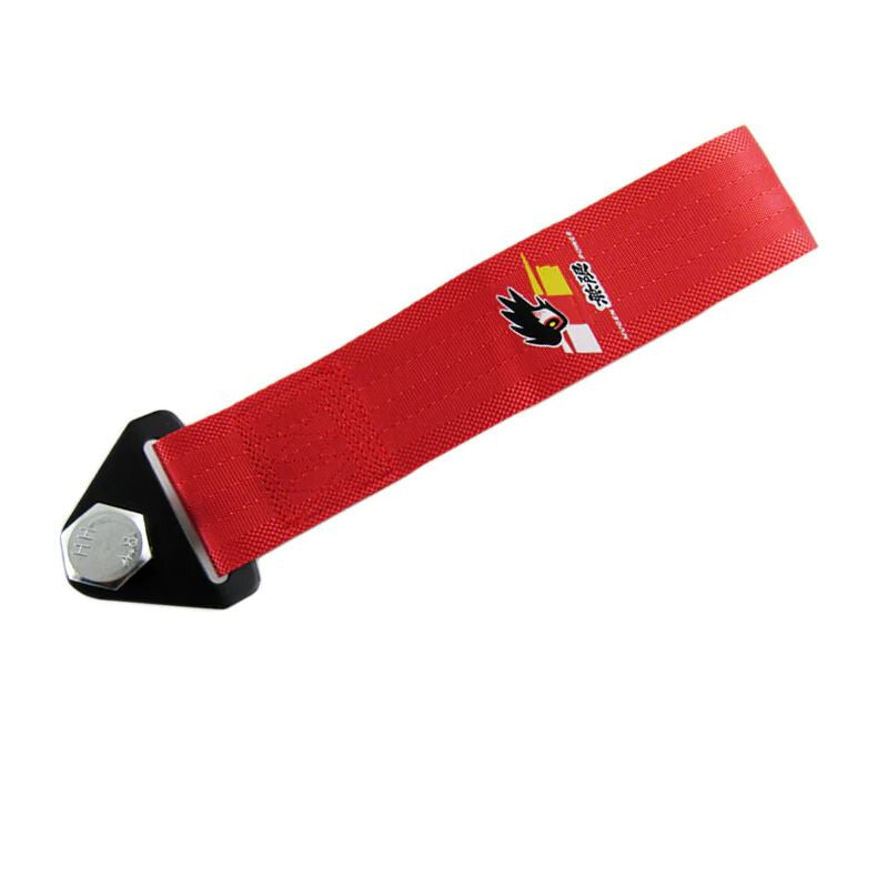 Car tow front cover, rear trunk, bumper, tow hook, red Mugan General