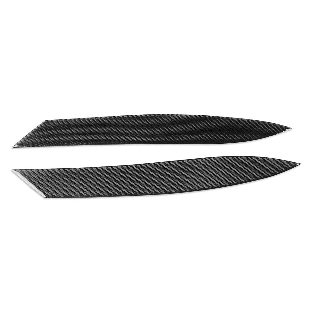 Carbon Fiber Headlight Eyelids Eyebrow Cover Trim for Jaguar for F-Type 2013-2024