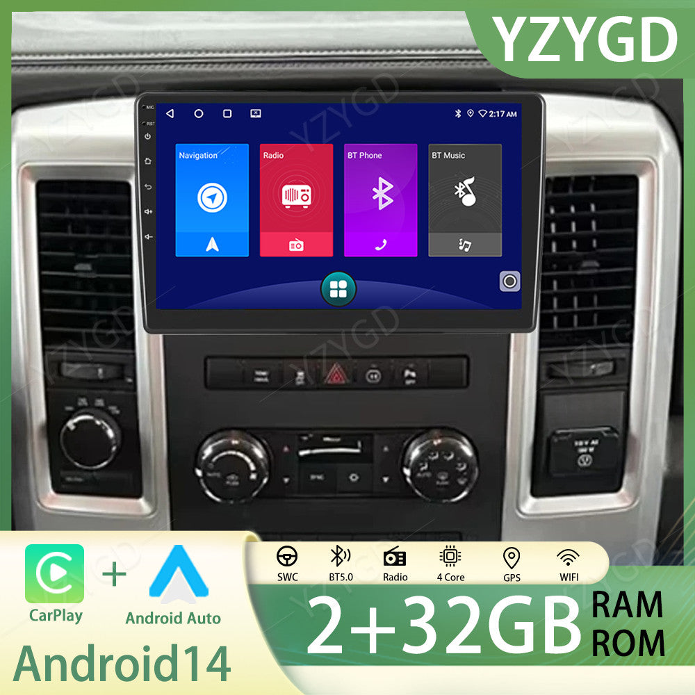 10.1Android 14 for Dodge for RAM 1500 2500 2009-2010 Carplay Car Stereo Radio GPS