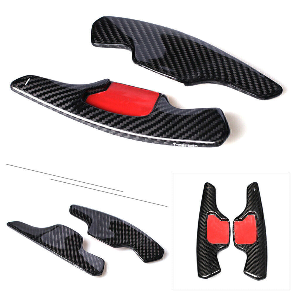 Steering Wheel Shift Paddle Extension Carbon Fiber Black for Ford Taurus Mondeo