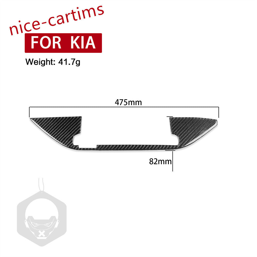 for Kia Stinger 2019+ RHD 8 inch Navigation LCD Display Screen Trim Carbon Fiber