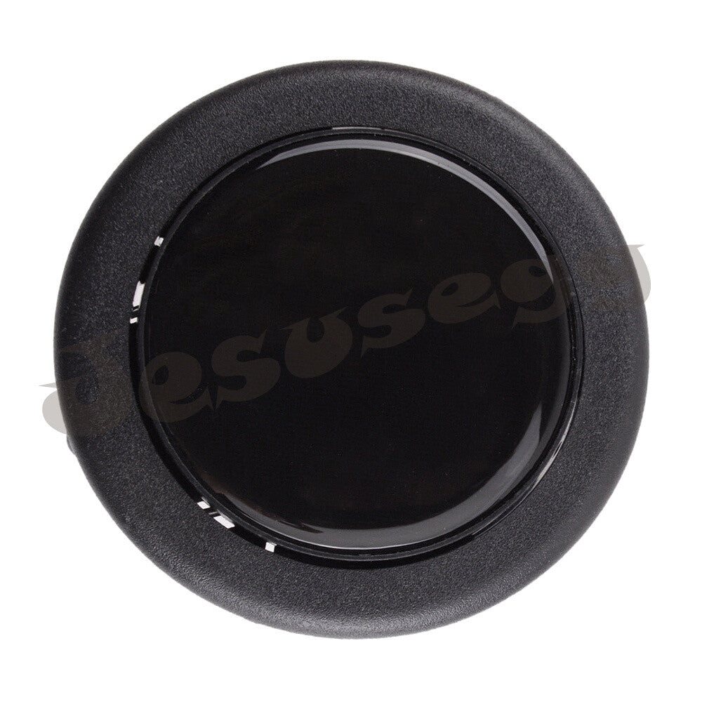 Interior Car Horn Button Steering Wheel Center Cap Black Decor Universal